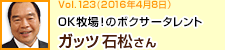 OK牧場！のボクサータレント ガッツ石松さん