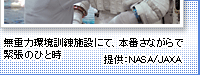 無重力環境訓練施設にて、本番さながらで緊張のひと時 提供: NASA/JAXA