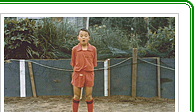 小学5年生の頃。すばしっこいプレイで小4の頃から小6のチームに混ざり試合に出場していた。
