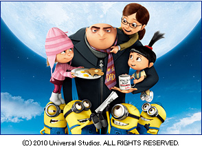 『映画 「怪盗グルーの月泥棒　3Ｄ」  10月29日(金)全国ロードショー!!』 （C）2010 Universal Studios. ALL RIGHTS RESERVED.