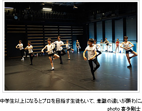 『中学生になるとプロを目指す生徒もいて、意識の違いが顕わに』 photo 喜多剛士